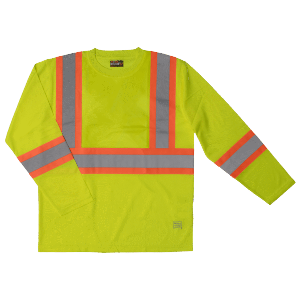 TOUGH DUCK L/S SAFETY T-SHIRT W/ ARMBAND