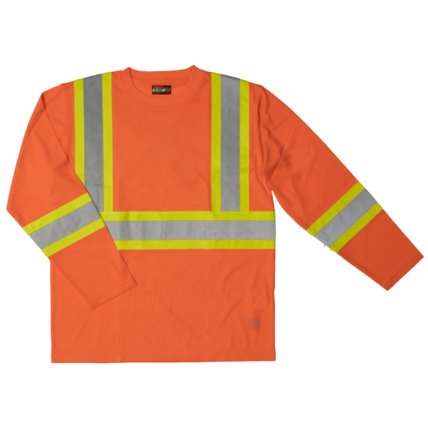 TOUGH DUCK L/S SAFETY T-SHIRT W/ ARMBAND